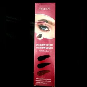New Eyebrow brush and long lasting waterproof eyebrow cream Dark Brown.